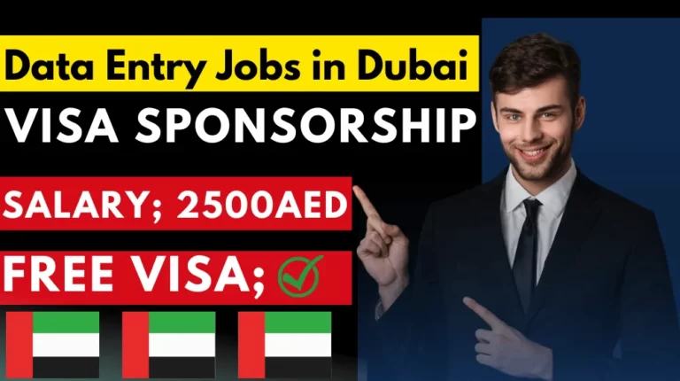 Data Entry Jobs in Dubai With Visa Sponsorship 2023