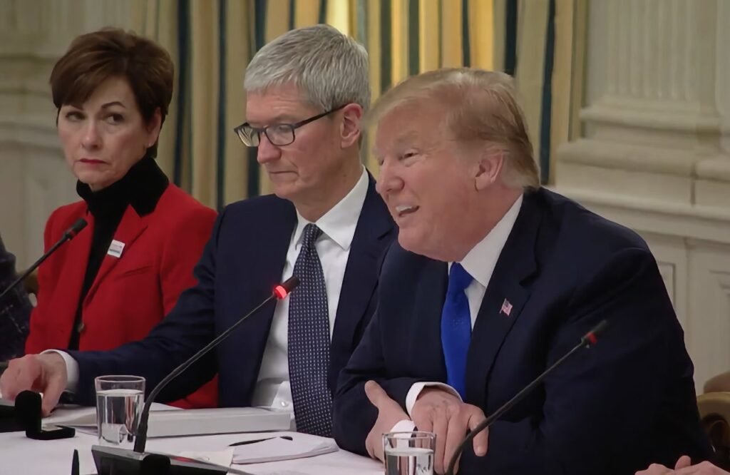 Trump confirms he reduced tariffs to help Tim Cook
