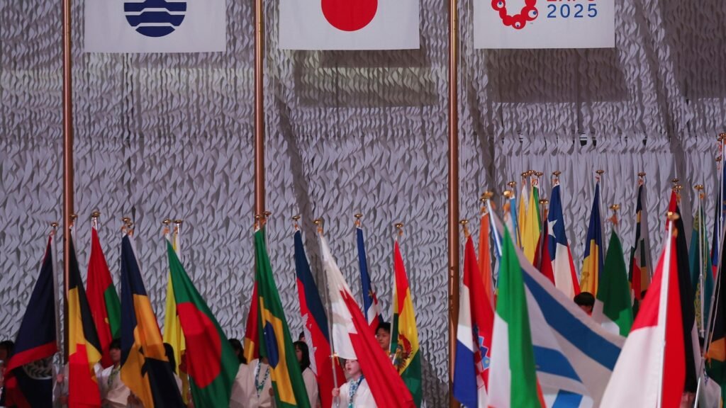 Japanese leader says he hopes Osaka expo will help reunite